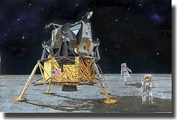 DML NASA- Apollo 11 Lunar Landing CSM Columbia & Lunar Module Eagle Kit 1/72 Scale #11002