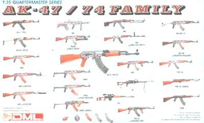 DML AK-47/74 Family Part 1 Plastic Model Military Weapons Kit 1/35 Scale #3802
