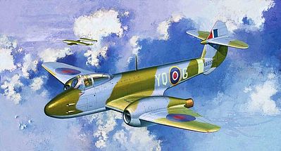 DML Gloster Meteor F1 RAF Aircraft Plastic Model Airplane Kit 1/72 ...