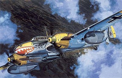 DML Messerschmitt Bf110D3 Heavy Fighter Bomber Plastic Model Airplane Kit 1/48 Scale #5555