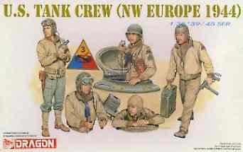 DML US Tank Crew NW Europe (5) (Re-Issue) Plastic Model Military Figure Kit 1/35 Scale #6054