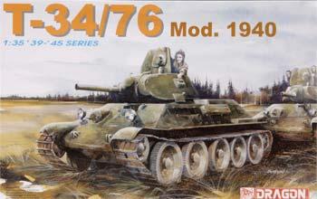 DML T34/76 Mod. 1940 Plastic Model Tank Kit 1/35 Scale #6092