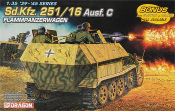 DML SdKfz 251/16 Ausf C FlammPzWg Plastic Model Military Vehicle 1/35 Scale #6202