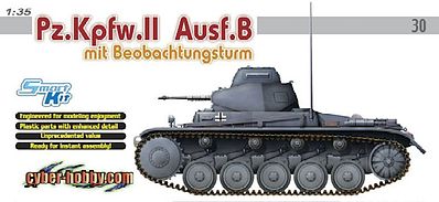 DML PzKpfw II Ausf B Observation Tower Tank Plastic Model Tank Kit 1/35 Scale #6295