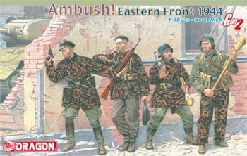 DML Ambush Eastern Front 44 (4) Plastic Model Military Figure Kit 1/35 Scale #6333