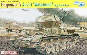 DML Flakpanzer IV Ausf G Wirbelwind Early Tank Plastic Model Tank Kit 1 ...