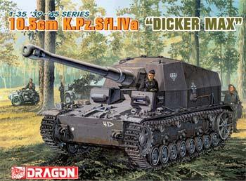 DML KPzSfl IVa Dicker Max Tank w/10.5cm Gun Plastic Model Tank Kit 1/35 #6357
