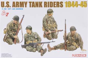 DML US Army Tank Riders 1944-45 4 Set Plastic Model Military Figure Kit 1/35 Scale #6378