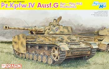 DML Pz.Kpfw.IV AUSF.G April-May 1943 Plastic Model Tank Kit 1/35 Scale ...