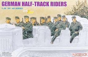 DML German Half-Track Riders Plastic Model Military Figure 1/35 Scale #6671