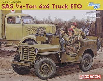 DML SAS Raider 1/4-Ton 4x4 Truck & 2nd SAS Rgmt. ETO 1944 Plastic Model Jeep Kit 1/35 #6