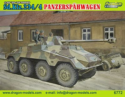 DML Sd.Kfz.234/4 Panzerspahwagen Plastic Model Tank Kit 1/35 Scale #6772