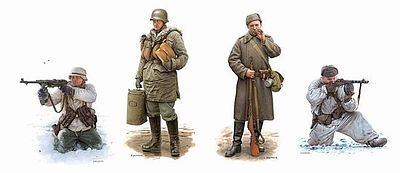 DML Battle of Kharkov Soldiers Winter Dress 1943 Plastic Model Military Figure 1/35 Scale #6782