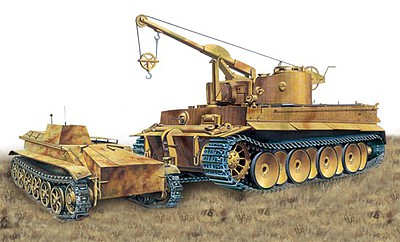 DML Bergepanzer Tiger I s.Pz.Abt.508 Demolition Plastic Model Military Vehicle Kit 1/35 #6865