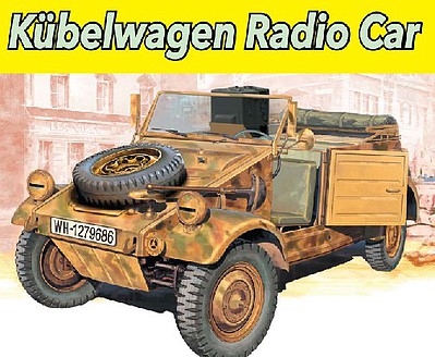 DML Kubelwagen Radio Car Plastic Model Military Vehicle Kit 1/35 Scale #6886