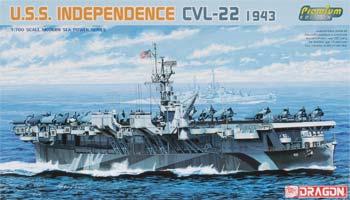DML USS Independence Class AC Prm Ed Plastic Model Military Ship Kit 1/700 Scale #7054