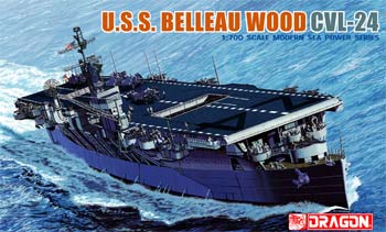 DML USS Belleau Wood (CVL-24) AC Plastic Model Military Ship Kit 1/700 Scale #7058