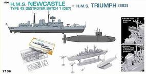HMS Newcastle Type 42 Batch 1 D87 & HMS Triumph S93
