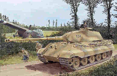 DML SdKfz 182 King Tiger Porsche Turret Tank Plastic Model Military Tank Kit 1/72 Scale #7231