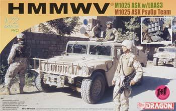 DML HMMWV M1025 ASK w/LRAS3 & w/Loudspeaker (2) Plastic Model Hummer Kit 1/72 Scale #7245