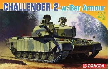 DML British Challenger 2 w/Bar Armor Plastic Model Tank Kit 1/72 Scale #7287