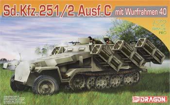 DML Sd.Kfz.251 Ausf.C Wurfman Plastic Model Military Tank Kit 1/72 Scale #7306