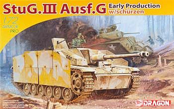 DML StuG III Ausf G Early Tank w/Side-Skirt Armor Plastic Model Tank Kit 1/72 Scale #7354
