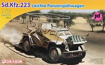 DML SdKfz 223 Lecher PzSpahWg (2 Kits) Plastic Model Armored Vehicle 1/72 Scale #7420