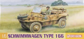 DML Schwimmwagen Type 166 Plastic Model Military Vehicle Kit 1/6 Scale #75013