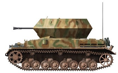 DML 3.7cm Flak 43 Flakpanzer IV Ostwind Self-Propelled Plastic Model Tank Kit 1/72 Scale #7535