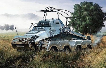 DML SdKfz 232 Schwerer Panzerspahwagen Plastic Model Military Vehicle 1/72 Scale #7581