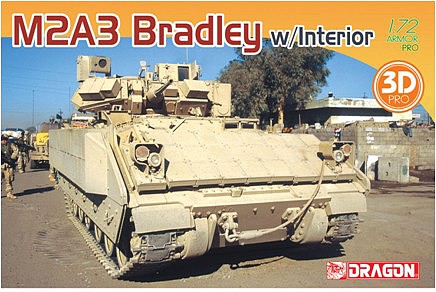 DML M2A3 Bradley Tank w/Full Interior Plastic Model Military Vehicle Kit 1/72 Scale #7610