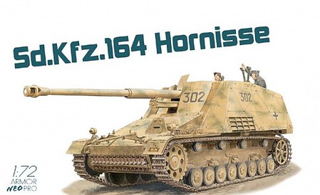 DML SdKfz 164 Hornisse Tank w/NEO Tracks Plastic Model Military Vehicle Kit 1/72 Scale #7625