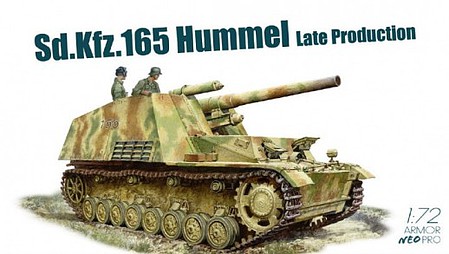 DML SdKfz 165 Hummel Tank w/NEO Tracks Plastic Model Military Vehicle Kit 1/72 Scale #76