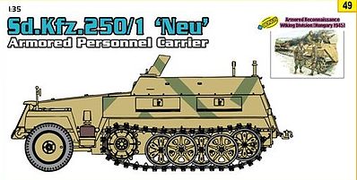 DML SdKfz 250/1 NEU with Recon Wiking Plastic Model Military Vehicle Kit 1/35 Scale #9149
