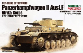 DML PzKpfw II Ausf F Afrika Korps Tank w/Interior Parts Plastic Model Tank Kit 1/35 Scale #md2