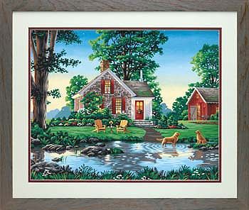 Dimensions Summer Cottage Paint By Number Kit #73-91433