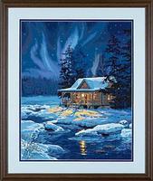 Moonlit Cabin