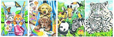 Dimensions Friendly Animals Variety Pack Pencil by Number (9x12) Pencil By Number Kit #91337