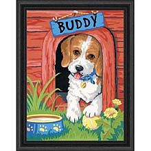 Dimensions Cute Puppy Paint By Number Kit #91396