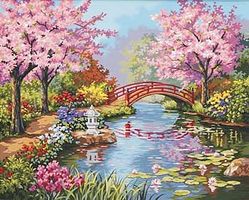 Dimensions Japanese Garden Paint By Number Kit #91415