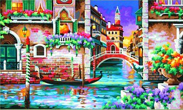 Dimensions Isnt it Romantic (Venice, Italy) Paint By Number Kit #91493