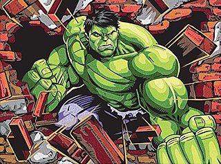 Dimensions Hulk (Super Hero) Pencil By Number Kit #91499