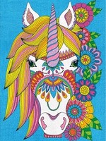 Dimensions Floral Unicorn Pencil BN 9x12