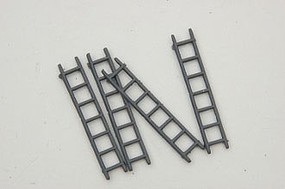 Durango Metal Ladders (4) HO Scale Model Railroad Building Accessory #105