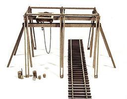Traveling Crane Kit (4-1/2 x 3-5/8) HO Scale Model Railroad Building Accessory #73