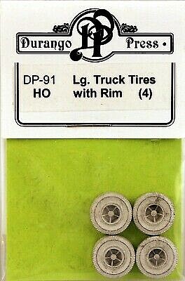 Durango Truck Tires w/rims 4/ - HO-Scale (4)