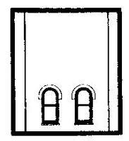 Design-Preservation Second Story Lower Window HO Scale Model Railroad Building Accessory #30110
