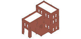 Design-Preservation Modular Building System(TM) Four-in-One #1 Kit HO Scale Model Railroad Building #35200