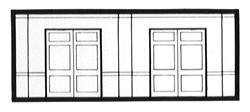 Design-Preservation Street Level Freight Door N Scale Model Railroad Building Accessory #60106